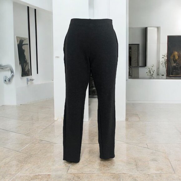 Chico's Women's Black Pull-On Pants Sz 1 Comfy Stretch Casual Sleek Versatile - Picture 1 of 9